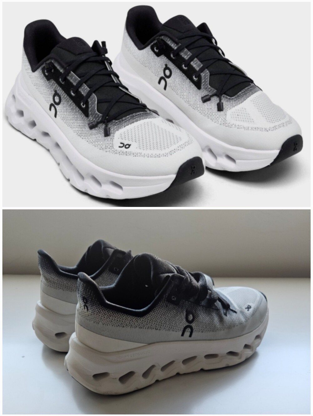 On Cloudtilt Black Ivory Cloudtech Phase Midsole Athletic Shoes - Picture 2 of 14